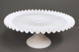 Large Milk Glass Cake Stand