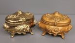 Two Brass Jewelry Boxes