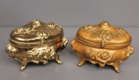 Two Brass Jewelry Boxes