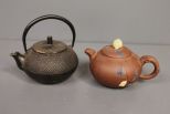 Pottery Teapot and Iron Teapot