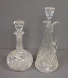 Two Cut Glass Decanters