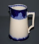 Flow Blue Stoneware Pitcher