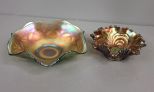 Two Carnival Glass Bowls