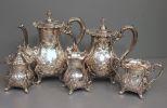 Five Piece English Silverplate Tea Set