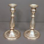 Pair of Sterling Candlesticks