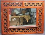 Elaborate Mirror in Carved Wood Frame