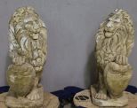 Pair of Concrete Lions