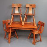 Country Kitchen Table and Four Chairs