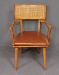 Danish Style Arm Chair with Cane Back