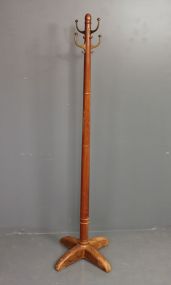 Vintage Wooden Hat Rack
