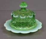 Victorian Glass Covered Butter