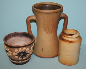 Two Handled Pottery Vase, Decorative Flower Pot and Milk Jug Pottery Vase