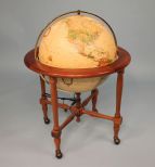 Mid 1900's World Globe, Electric Lighted
