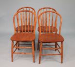 Set of Four Bent Wood Chairs