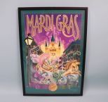 1999 New Orleans Mardi Gras Poster, Parade on Royal Street