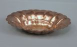 Sterling Nut Dish With Scalloped Edge