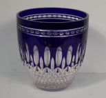 Cobalt Cut to Clear Sinead Christian Waterford Crystal Ice Bucket