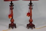 Pair of Decorative Resin Lamps