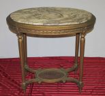 Marble Top French Center Table