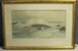 Original George Howell Gay (1858-1931) American Watercolor Seascape