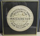 Rubbing of a New Orleans Water Meter Cover