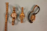 Group of Three Ladies Watches and A Watchband