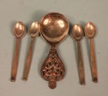 Norway Spoon and Four Sterling Spoons