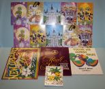 Group of Mardi Gras Items, Including Books and Call Out Cards