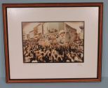 1985 Picture of Mardi Gras Parade, artist signed Tracy Smith