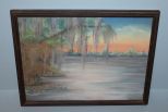 Small Watercolor of Swamp, signed el Merito Overstreet