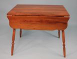 Mid 20th Century Pecan Colonial Style Drop Leaf Table