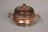 Reed and Barton Silverplate covered Butter Dish with Knife Rest