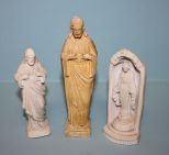 Three Plaster Statues