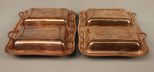 Two Silverplate Covered Casseroles