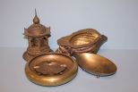 Six Pieces of Chinese & Japanese Brass