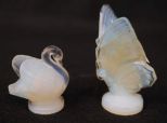 Sabino Art Glass Butterfly & Swan