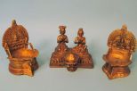 Hindu c1900 Brass Insence Burners, India