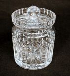 Cut Crystal Lidded Biscuit Barrel