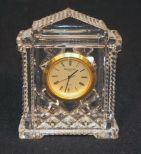 Waterford Cut Crystal Greecian Clock
