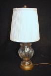 Small Pressed Glass Table Lamp