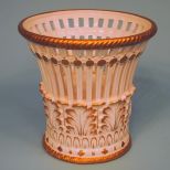 Mottahedeh Gilt Reticulated Planter