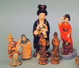 Six Oriental Figurines