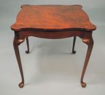 Banded & Inlaid Queen Anne Mahogany Game Table