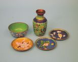 Five Chinese Cloisonn
