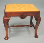 Queen Anne Mahogany Foot Stool