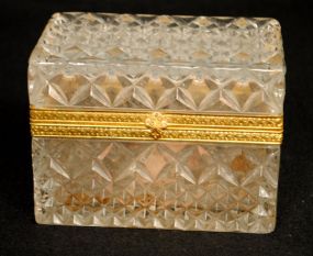 Crystal Jewelry Casket with Gilt Mounts