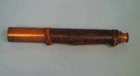 Early Brass and Leather Telescope