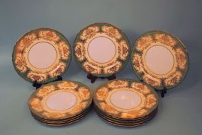 Set of Twelve Morimura Noritake Gilded Chargers