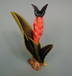 Boehm Porcelain, Made in USA, Exotic Ginger With Butterfly