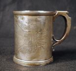 c1870 Wood & Hughes Sterling Silver Christening Cup